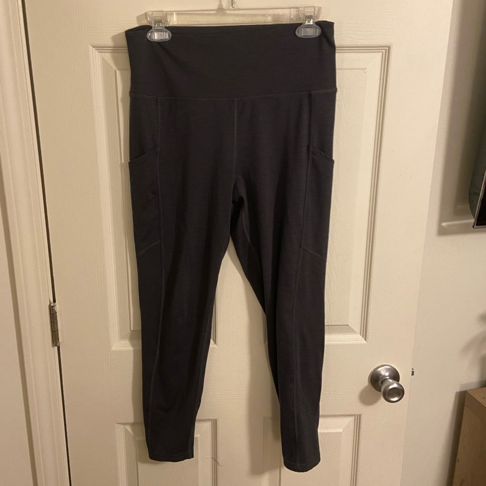American Eagle The Everything Pocket Legging 7/8 Length Size L - Dark Gray